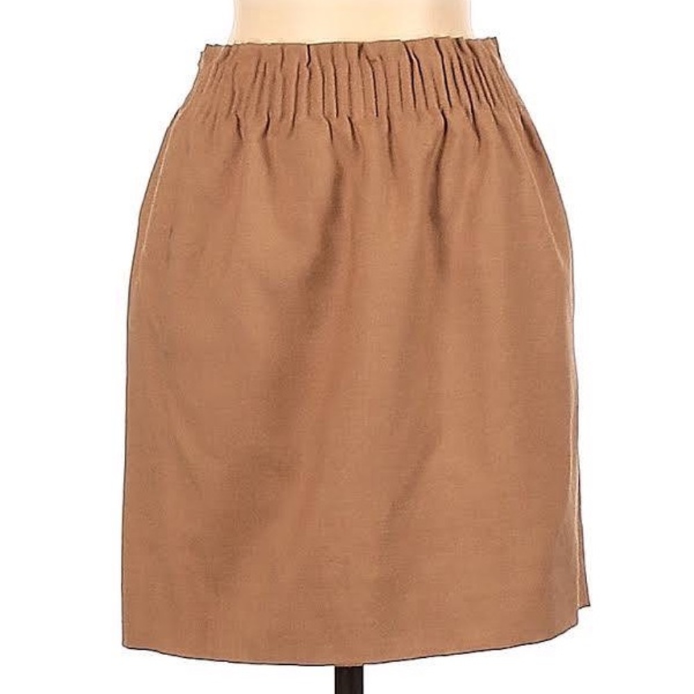 Jcrew camel city skirt size 6